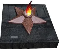 Звезда из красного гранита имитация пламени в Дмитрове (518453)