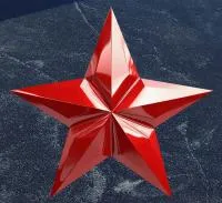 Красная звезда на граните в Дмитрове (518429)