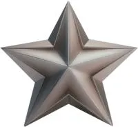 Звезда из нержавеющей стали декор на стелу в Дмитрове (518508)