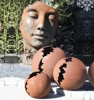 Кортен 3 шара — парк декор (518952) ∅ 950 750 450 мм. Дмитров 