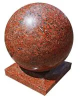 Декоративный шар из красного гранита (518208) в Дмитрове